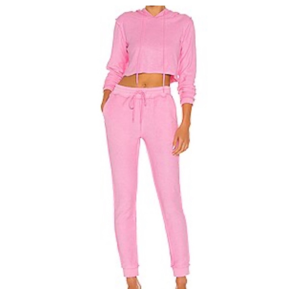Danielle Guizio Pink Track Pants & Joggers